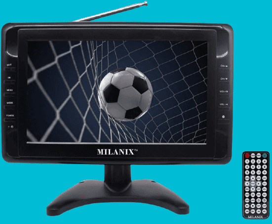 Milanix Widescreen MX9 9-inch Portable TV