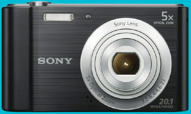 Sony 20.1 MP DSCW800 B Digital Camera