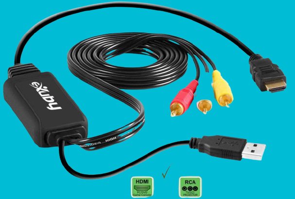 Best HDMI to RCA Converters - eXuby HDMI to RCA Cable